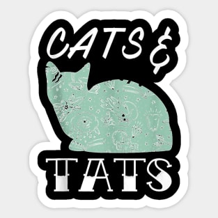 Cats And Ats, Cat Lover Gift Sticker